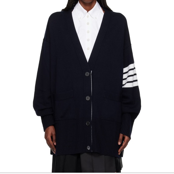 Thom Browne Sweaters - Thom  Browne Oversized Cardigan